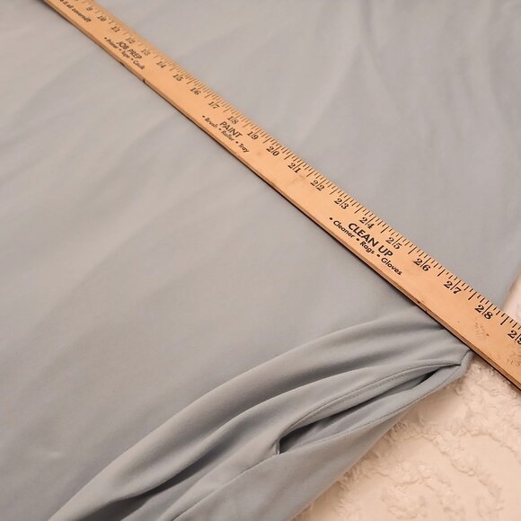 Entro Long Maxi Dress 2X Lt Blue V-neck Oversized Short Sleeve Jersey Knit - Picture 4 of 9